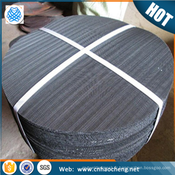 oil and chemical filtration 60 mesh black wire mesh cloth black filter disc